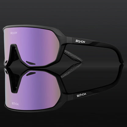Scvcn Photochromic Sunglasses Cycle Glasses for Men Sun Mountain Bike Bicycle Cycling Eyewear Goggles Sports UV400 Polarized MTB