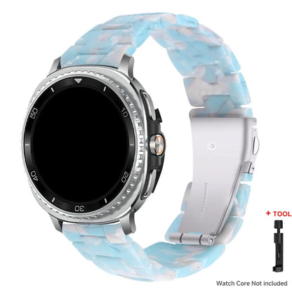 Samsung Galaxy Watch8, 9 & Ultra Resin Link Band, 40 Patterns