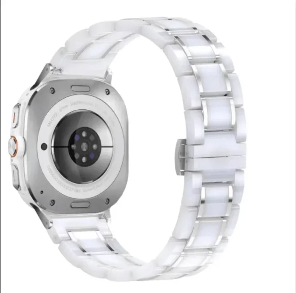 Samsung Galaxy Watch8, 9 & Ultra Ceramic Link Bracelet Band