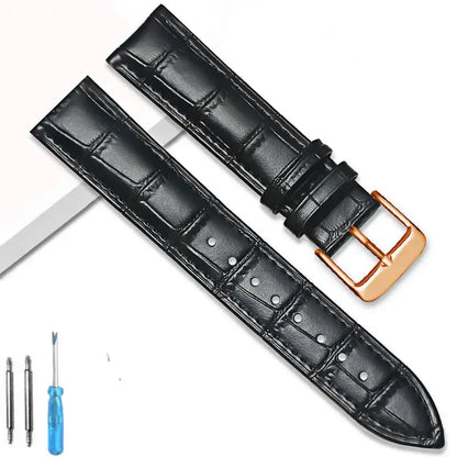Suunto Race, Vertical & 9 Peak Crocodile-Embossed Leather Buckle Band