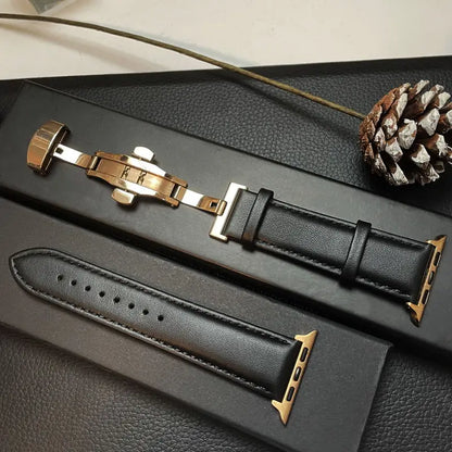 Apple Watch Genuine Leather Band - Classic Durable Strap