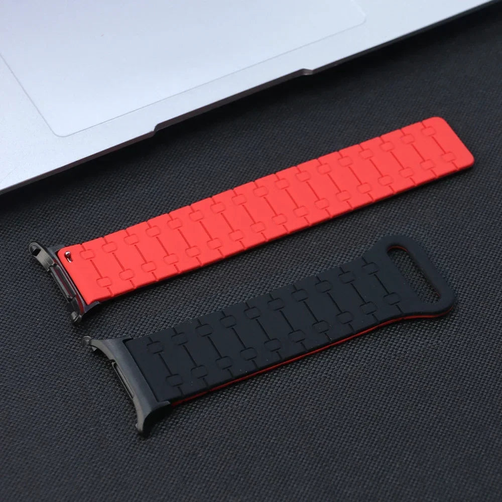Samsung Galaxy Watch8, 9 & Ultra Two-Tone Magnetic Silicone Band