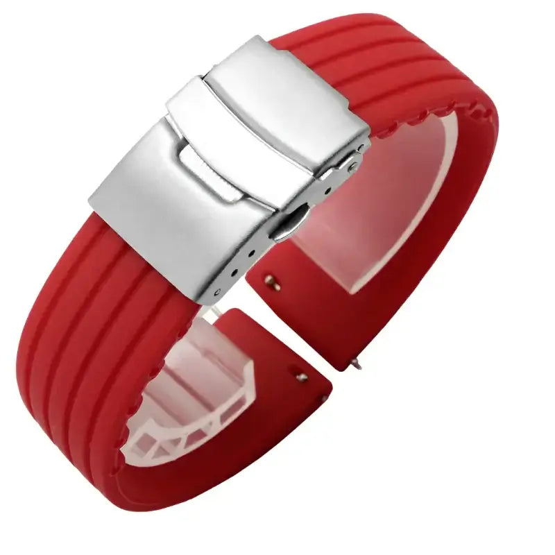 Suunto Race, Vertical & 9 Peak Ribbed Silicone Band, Folding Clasp