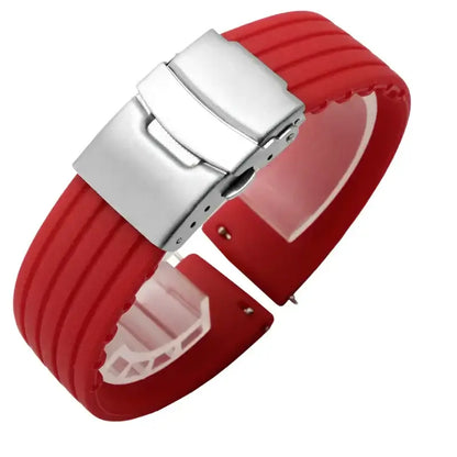 Suunto Race, Vertical & 9 Peak Ribbed Silicone Band, Folding Clasp
