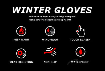 Warm Winter Windproof Waterproof Touch Screen Gloves