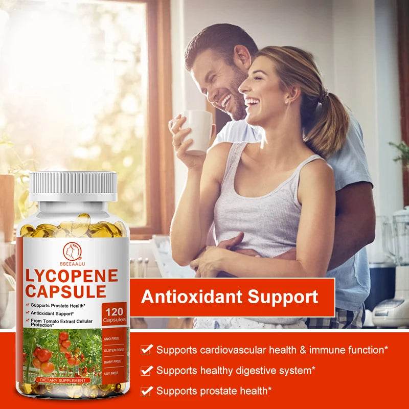 BEWORTHS Lycopene Capsules Support Prostate and Bladder Health, Alleviate Urinary Tract Pain, Male Reproductive Health Support