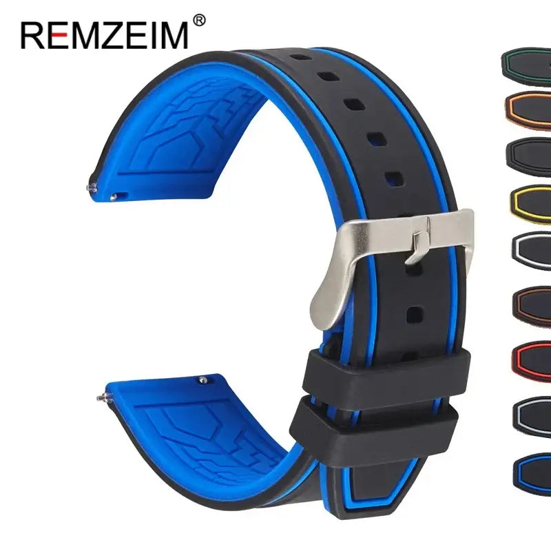 Huawei Watch & Watch GT Two-Tone Silicone Band with Edge Stripes