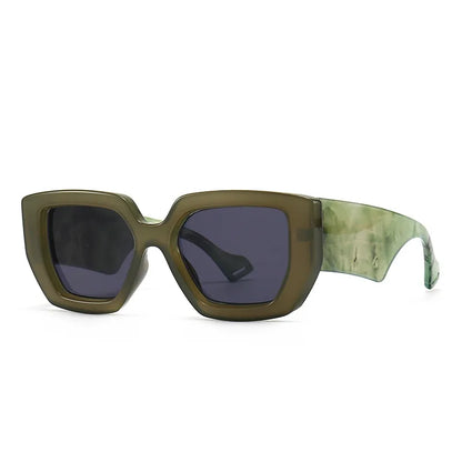 Colorful Square Sunglasses Women Wide Glasses Legs Men Travel Shades Male Female UV400 Gafas Oculos Retro Brand Designer Luxury