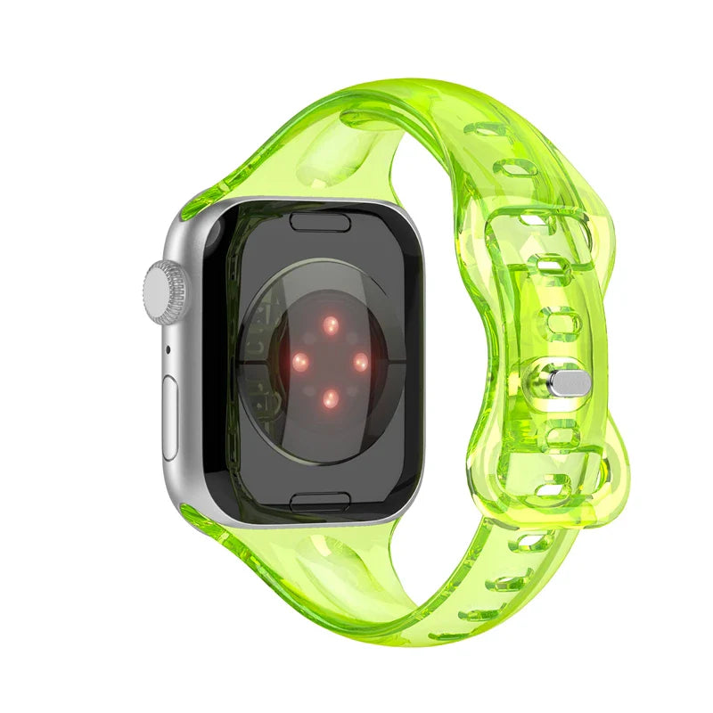 Apple Watch Transparent Strap - Soft Rubber - Clear Design