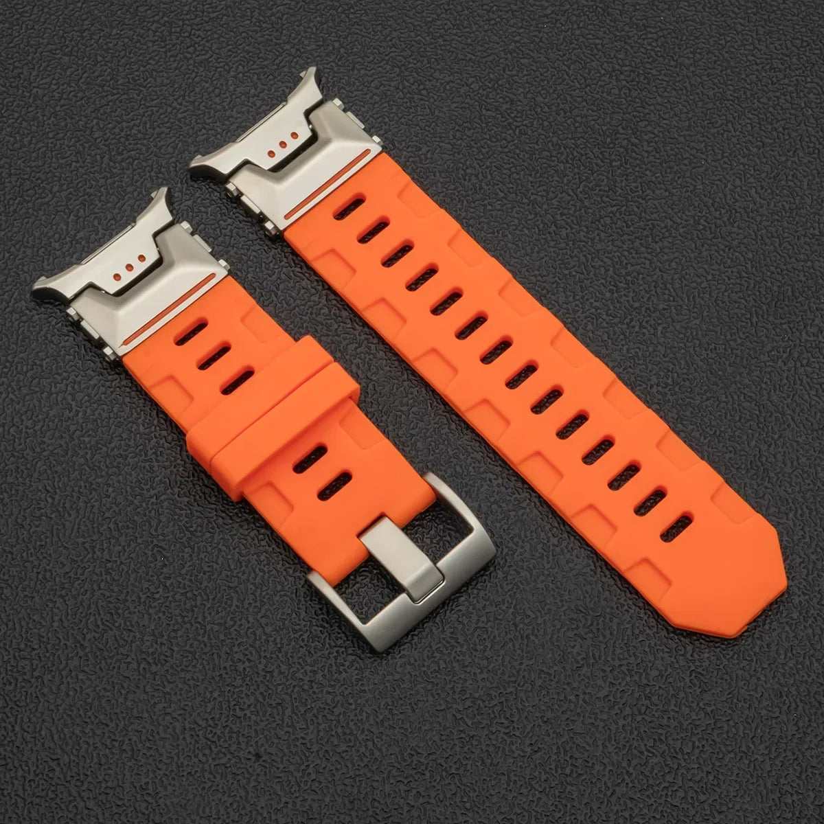 Samsung Galaxy Watch Ultra & Ultra 2 Rugged Silicone Band, No Gaps