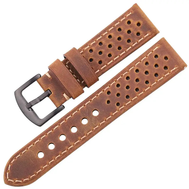 TicWatch Pro 5, Pro 3 & E3 Perforated Leather Rally Band
