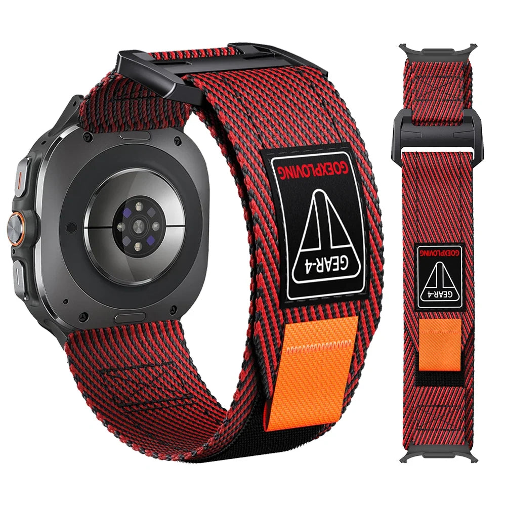 Samsung Galaxy Watch Ultra & Ultra 2 Nylon Hook-and-Loop Trail Band