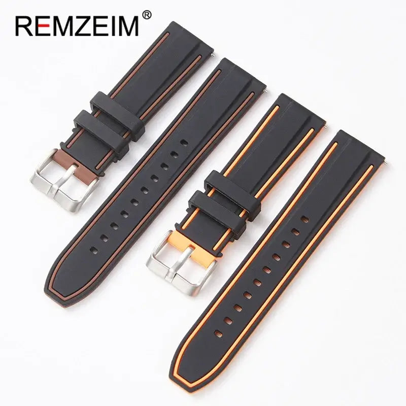 Suunto Race, Vertical & 9 Peak Two-Tone Silicone Band, Edge Stripes