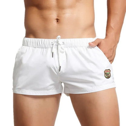 SEOBEAN Men's Summer Beach Shorts Swimwear Trunks Board Short Pants Male Gym Shorts Swim Surf Fitness Quick Dry Shorts
