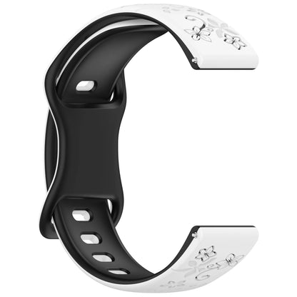 Samsung Galaxy Watch 7, 6, 5, 4 & FE Floral Engraved Silicone Band