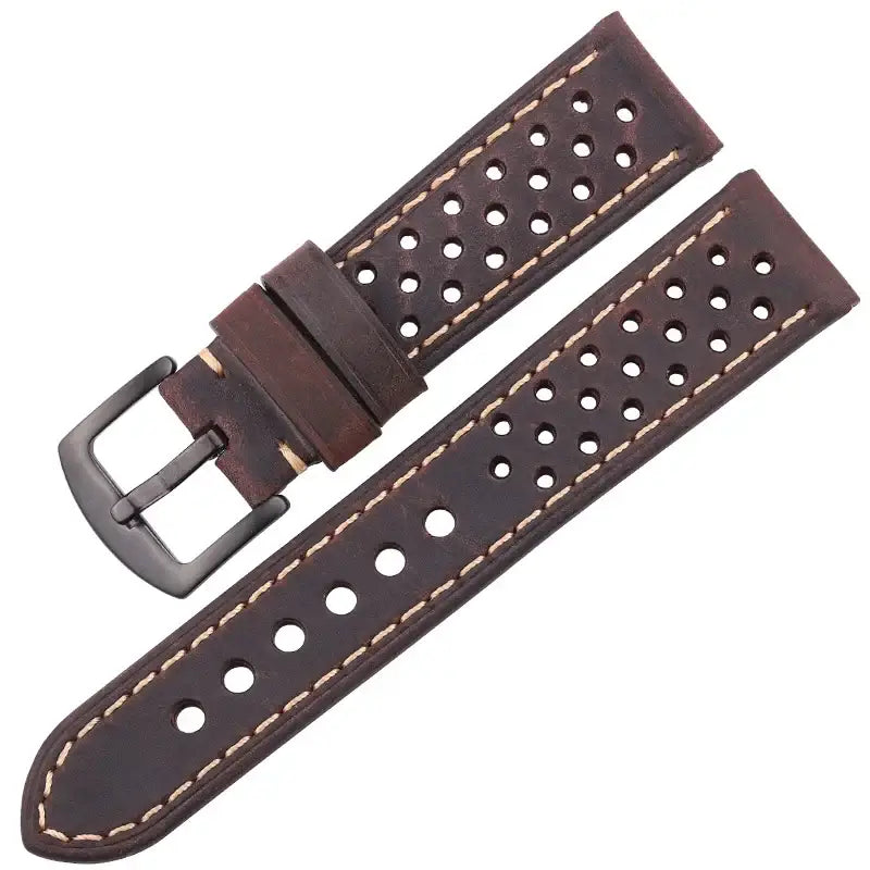 TicWatch Pro 5, Pro 3 & E3 Perforated Leather Rally Band
