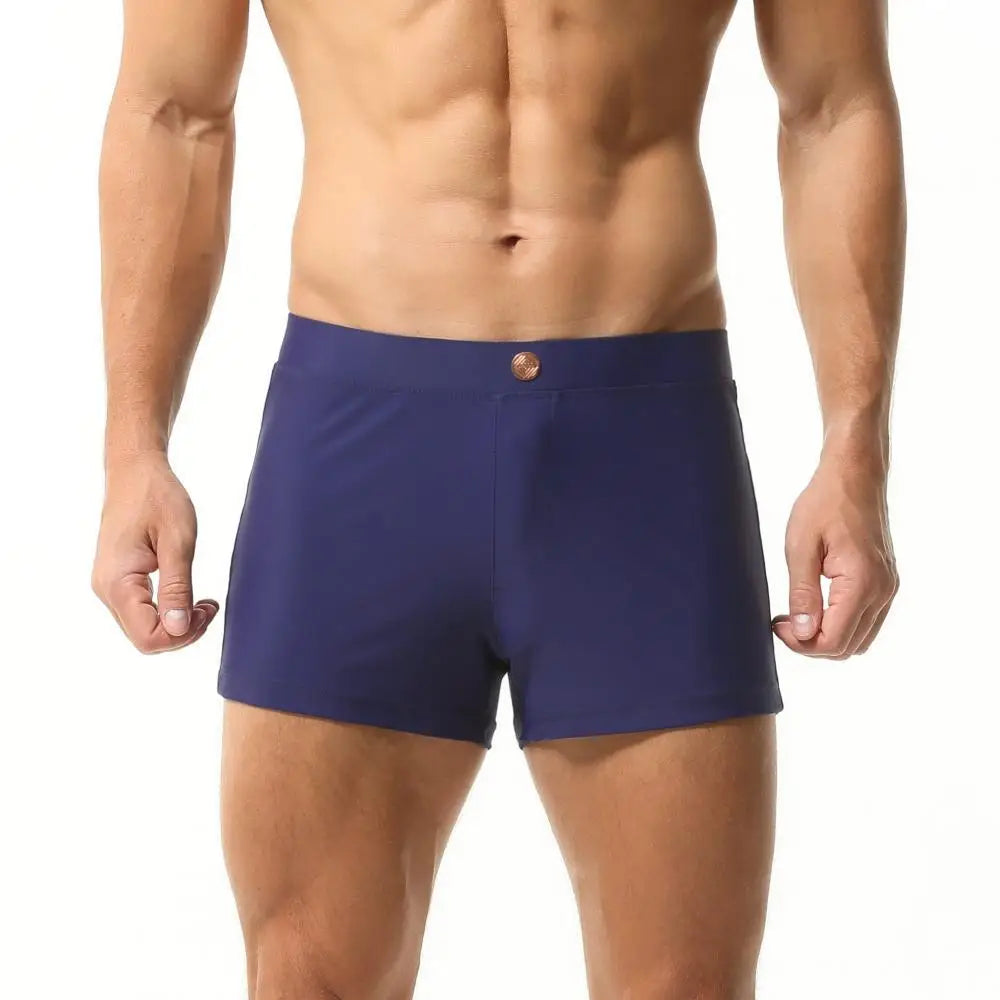 SEOBEAN Men’s Swim Trunks – Quick-Dry, Stretch Nylon + Spandex, Multiple Colors & Sizes