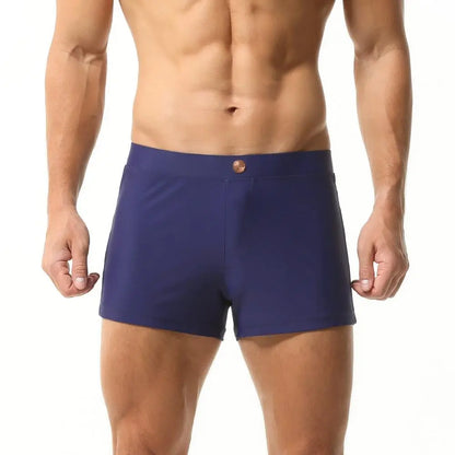 SEOBEAN Men’s Swim Trunks – Quick-Dry, Stretch Nylon + Spandex, Multiple Colors & Sizes