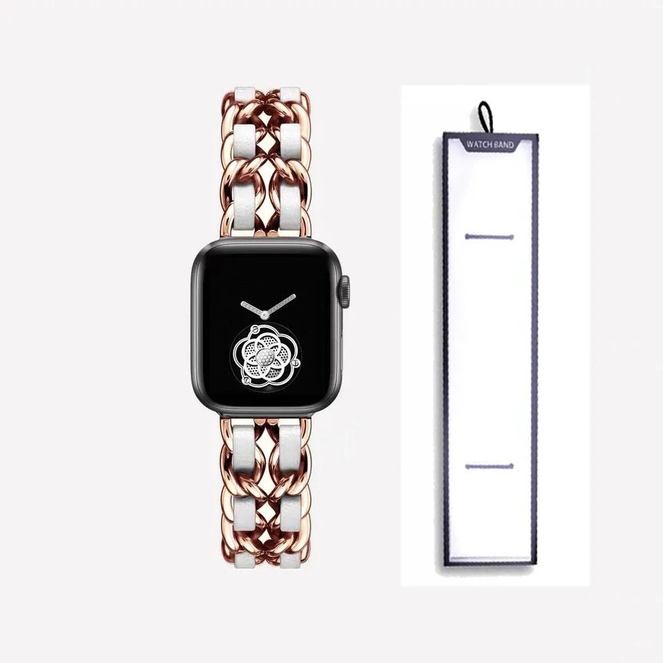 Apple Watch Stainless Steel Strap - Luxury Chain Design