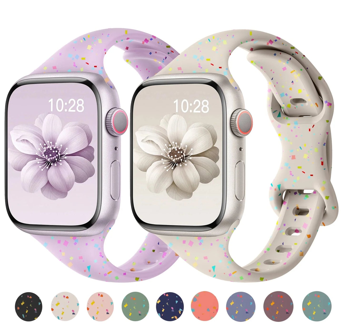 Apple Watch Silicone Band - Soft Flexible Design - Colorful