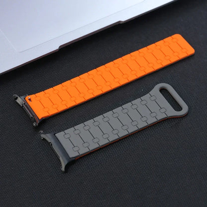 Samsung Galaxy Watch8, 9 & Ultra Two-Tone Magnetic Silicone Band