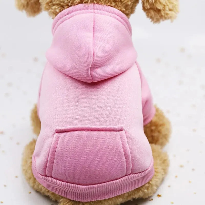 My Store Red Dog Hooded Sweater Cozy Pet Clothing