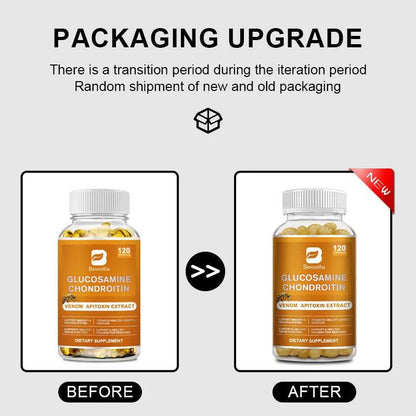BEWORTHS Glucosamine Chondroitin Bee Venom Extract Capsules for Relieve Joint & Knee Pain Relieve Discomfort of Bones and Joint