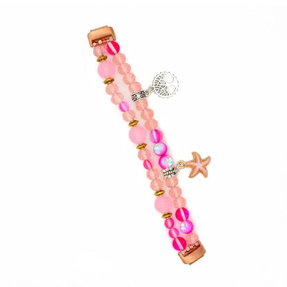 Fitbit Inspire 3 Beaded Elastic Band – Stylish Stretch Bracelet Strap