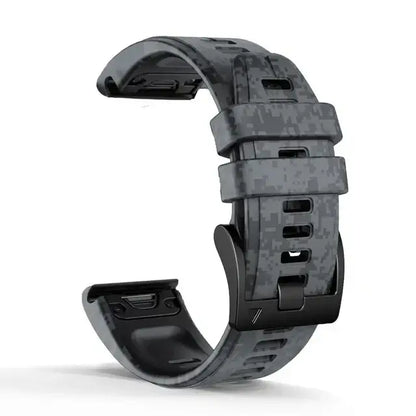 Garmin QuickFit 22/26mm Silicone Band in Camo, Two-Tone or Textured