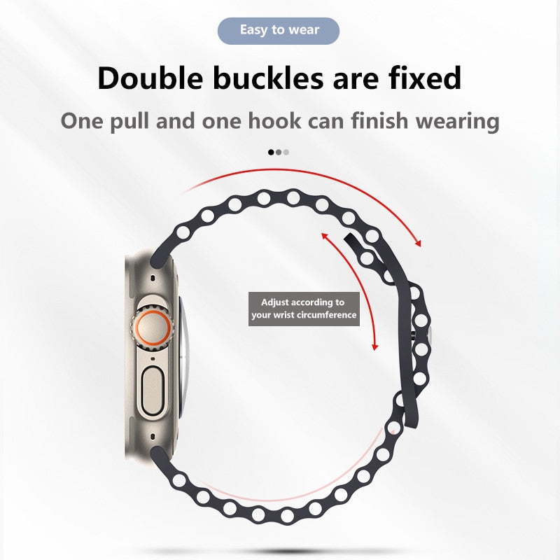 Ocean Apple Watch Band | Universal Fit for All Series (4-11/SE/Ultra) - Waterproof Sport Strap