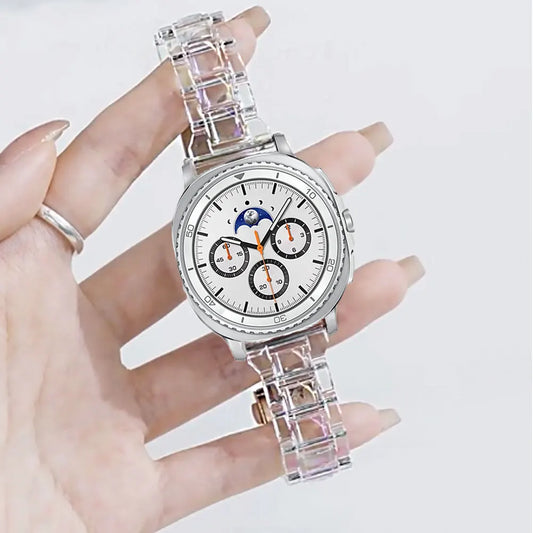 Samsung Galaxy Watch8, 9 & Ultra Clear Link Bracelet Band