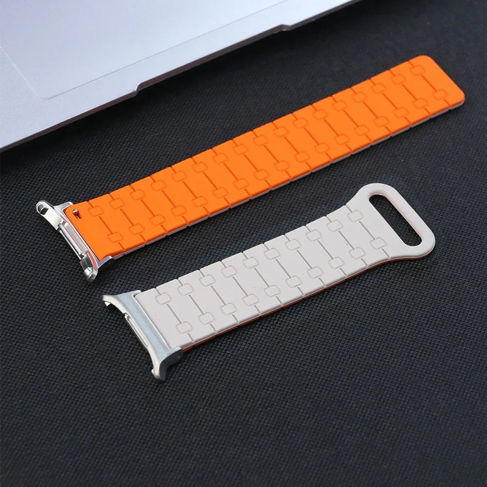 Samsung Galaxy Watch8, 9 & Ultra Two-Tone Magnetic Silicone Band