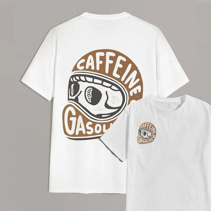 Caffeine & Gasoline Graphic Cotton T-shirt Unisex