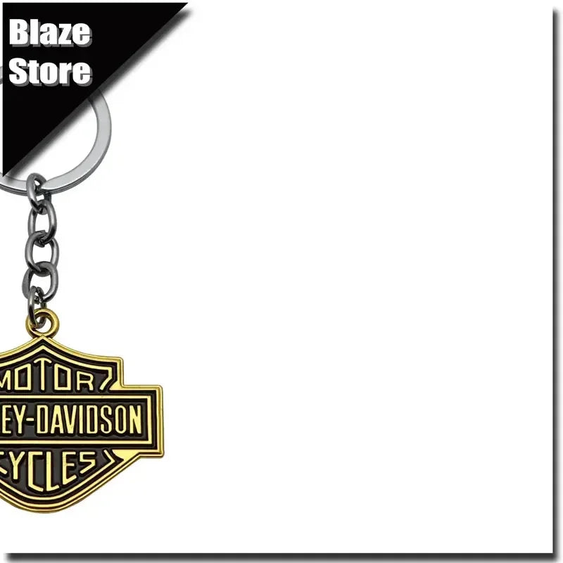 Minimalist style Metal motorcycle key chain