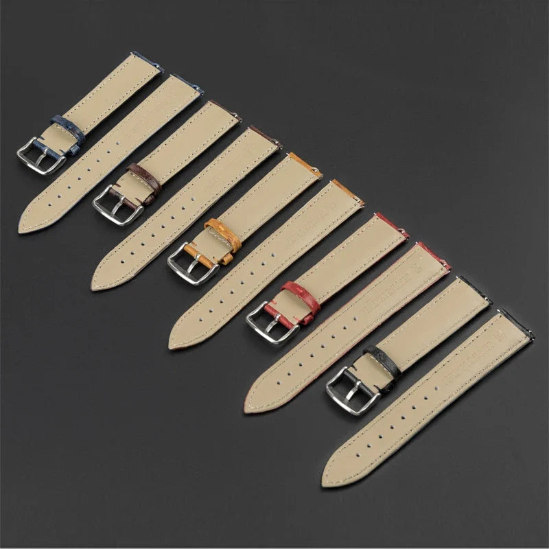 Samsung Galaxy Watch 7, 6, 5, 4 & FE Ostrich-Pattern Leather Band