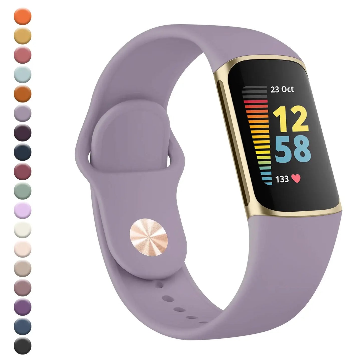 Fitbit Charge 5 6 Silicone Band - Soft Comfortable Design