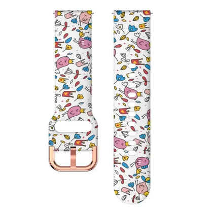 Samsung Galaxy Watch 7, 6, 5, 4 & FE Printed Silicone Band
