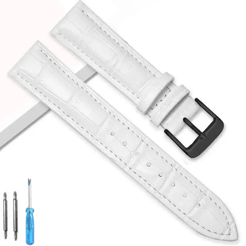 Suunto Race, Vertical & 9 Peak Crocodile-Embossed Leather Buckle Band