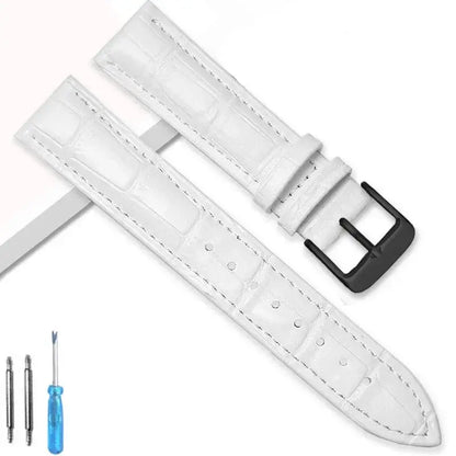 Suunto Race, Vertical & 9 Peak Crocodile-Embossed Leather Buckle Band