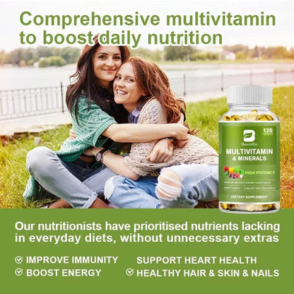 BEWORTHS Complex Vitamin Mineral Capsules Support Immune Health and Metabolic Health Comprehensive Health Support for Adults