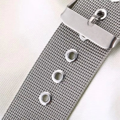 Samsung Galaxy Watch 7, 6, 5, 4 & FE Milanese Mesh Buckle Band, Spring Bars & Tool