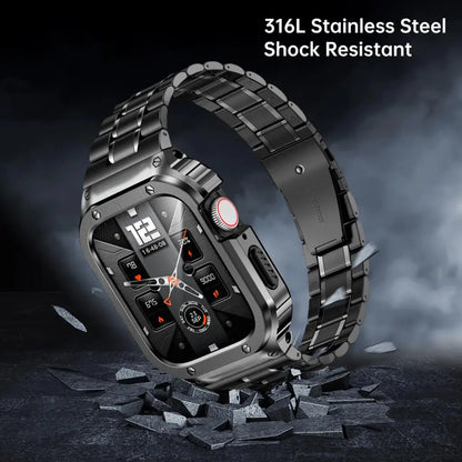 Apple Watch Stainless Steel Strap - Premium Shock Resistant