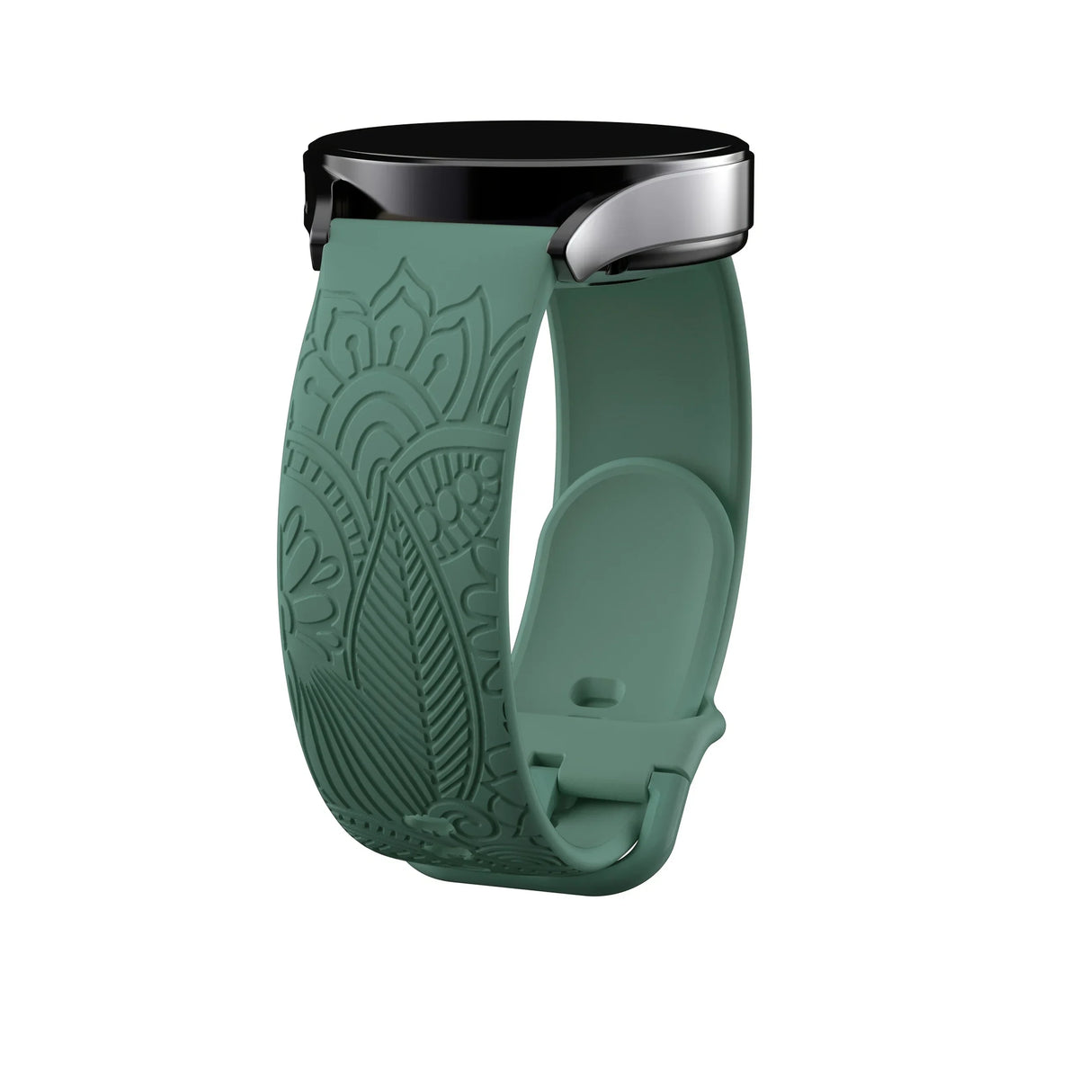 Samsung Galaxy Watch 7, 6, 5, 4 & FE Engraved Mandala Silicone Band