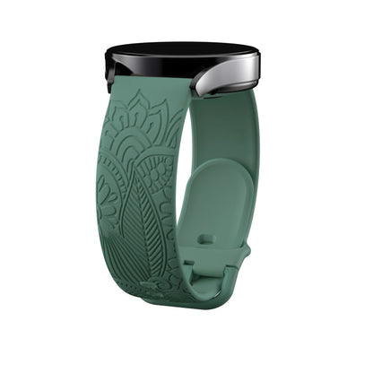 Samsung Galaxy Watch 7, 6, 5, 4 & FE Engraved Mandala Silicone Band