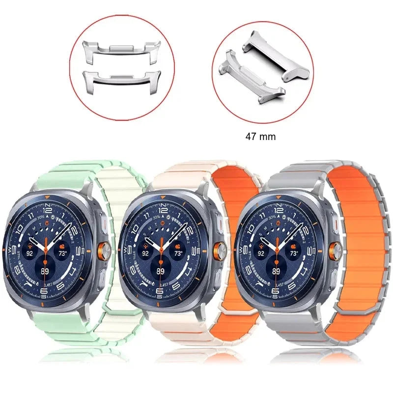 Samsung Galaxy Watch8, 9 & Ultra Magnetic Silicone Loop Band
