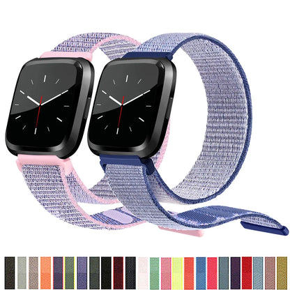 Nylon Velcro Fitbit Versa & Sense Bands
