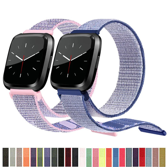 Nylon Velcro Fitbit Versa & Sense Bands