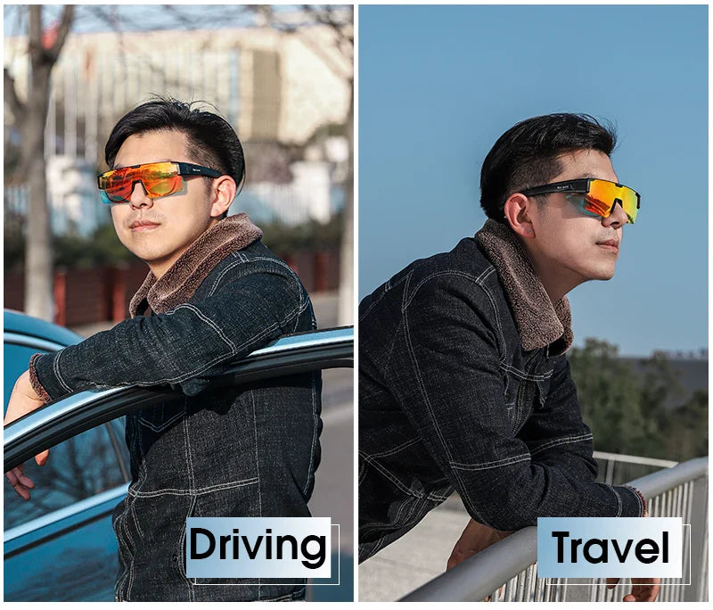 WEST BIKING Cycling Glasses Photochromic UV400 Protection