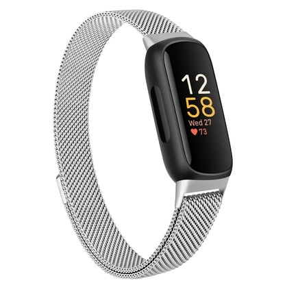Fitbit Inspire 3 Metal Magnetic Loop Band – Stainless Steel Mesh Strap