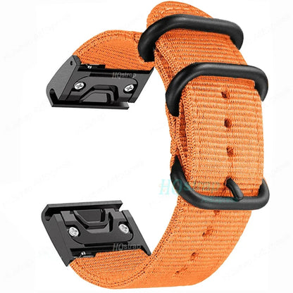 Garmin QuickFit 22/26mm Canvas Nylon Band with Buckle